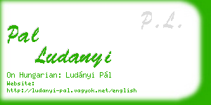 pal ludanyi business card
