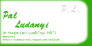 pal ludanyi business card